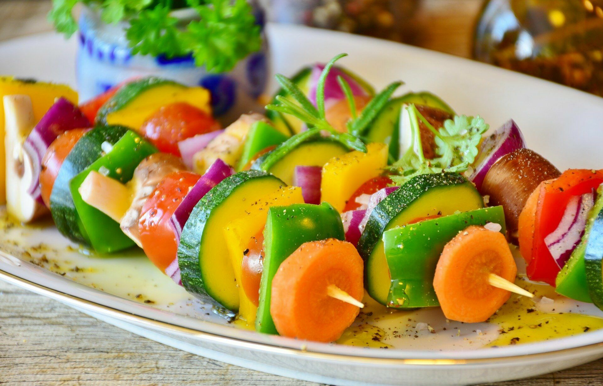 Brochettes de légumes